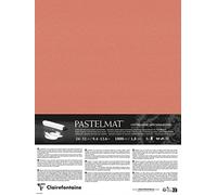 Clairefontaine 796062C - Contracolado Papel Pastelmat - 5 Hojas Contracoladas Cartulina Especial para Pasteles Secos - 24x32 cm 360g 1,8 mm - Sanguina