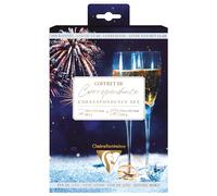 Clairefontaine 81004C - Juego de correspondencia con tema de fin de año, tarjeta de felicitación, año nuevo, 8 tarjetas dobles de 11 x 15,5 cm, 185 g/m² + 8 sobres Pollen C6 (11,4 x 16,2 cm), 120 g
