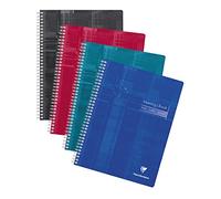 Clairefontaine 82140C Meeting Book Cahier à Spirale - A4+ 22,5x29,7 cm - 160 Pages Détachables Pré-Imprimées - Papier Blanc 90 g - Couverture Carte Pelliculée Couleur Aléatoire