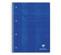 Clairefontaine 8251C Juego de 5 Cuadernos Studium Espiral - A4+ 22,5 x 29,7 cm - 160 Páginas Desmontables Perforadas Cuadrados Grandes - 90 g - Tapa de Cartón Laminada - Colores Aleatorios