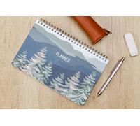 Clairefontaine 83496C La Vie en Vosges, Bloc planner encuadernado integral encabezado, 22 x 14 cm, 53 hojas impresas
