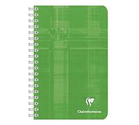 Clairefontaine 8606C - Libretas de encuadernación con cable, 11 x 17 cm, 90 g, 90 hojas, varios colores, paquete de 5
