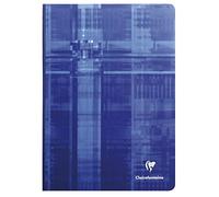 Clairefontaine 9146C - Un cahier broché dos toilé 192 pages 21x29,7 cm 90g lignées, couverture carte pelliculée couleur aléatoire