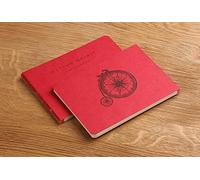 Clairefontaine 930034C Libreta Dos Bruto Flying Spirit - 50 Hojas Papel Esquisse Marfil A6 10,5x14,8 cm 90g - Cubierta en Cartulina Rojo - Ilustración impresa al dos aleatorio