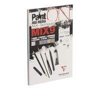 Clairefontaine 960076C - Bloc Pegado PaintON MIX9 Multi-técnicas - 27 Hojas de Papel de Dibujo Multi-técnicas - Surtido de 9 Papeles x3 Hojas - A4 21x29,7 cm 250g