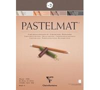 Clairefontaine Bloc Pegado Pastelmat n°2 96008C – Cartulina especial 360g 12 hojas 30x40cm 4 colores