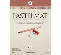 Clairefontaine Bloc Pegado Pastelmat 96054C 30x40 cm 7-12 hojas 4 colores separadores papel cristal