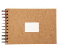 Clairefontaine 96060 C - Álbum de viaje de doble espiral para acuarela DIN A5, color havanna 20 x 20 cm