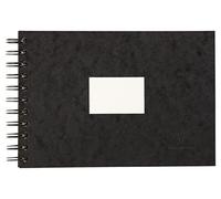 Clairefontaine 96060 C - Álbum de viaje de doble espiral para acuarela (, DIN A5, color Negro 14,8 x 21 cm