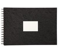 Clairefontaine 96060 C , Álbum de viaje de doble espiral para acuarela, DIN A5, color Negro, 21 x 29.7 cm
