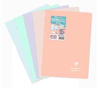 Clairefontaine 971471C - Koverbook BLUSH piqué PP bicolore opaque 21x29,7cm 96p séyès - couleur aléatoire