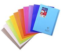 Clairefontaine 971501C Un Cahier Agrafé Koverbook - A4 21x29,7 cm - 96 Pages Lignées avec Marge - Papier Blanc 90 g - Couverture Polypro Couleur Aléatoire
