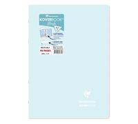 Clairefontaine 971772C - Koverbook BLUSH piqué PP bicolore opaque 21x29,7cm 96p ligné Bleu givré/Corail