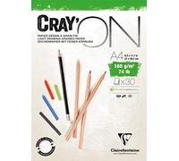 Clairefontaine 975027 C bloque cray' on encolado A4 30 hojas 210 x 297 mm 160 g