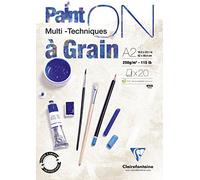 Clairefontaine 975048 C bloque paint' on grano de calco 20 hojas 250 g A2