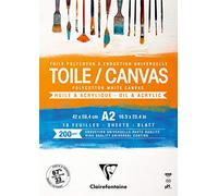 Clairefontaine 975207C - Bloque de tela blanca Cosmos 42x59,4 cm