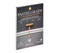 Clairefontaine 976057C Bloc Pegado PastelGrain n°1-12 Hojas Cartulina Especial para Pasteles Secos - 18x24 cm 360g - Surtido tonos grises - Separadores en Papel Cristal