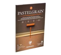 Clairefontaine 976062C Bloc Pegado PastelGrain n°2-12 Hojas Cartulina Especial para Pasteles Secos - 30x40 cm 360g - Surtido tonos naturelles - Separadores en Papel Cristal