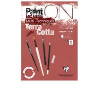 Clairefontaine Bloc encolado PaintON A3 250 g 20 hojas Papel multi-técnicas Terracotta