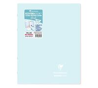 Clairefontaine 981472C - Koverbook BLUSH piqué PP bicolore opaque 24x32cm 96p séyès Bleu givré/Corail