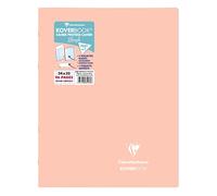 Clairefontaine 981479C - Koverbook BLUSH piqué PP bicolore opaque 24x32cm 96p séyès Corail/Bleu givré