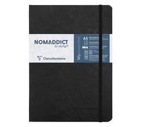 Clairefontaine Age Bag - Cuaderno cosido dos cuadrado, color negro