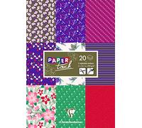 Clairefontaine Avenue Mandarine Clairefontaine PaperTouch - Bloc de papel para manualidades (21 x 29,7 cm, 200 g, 20 hojas, tamaño A4), diseño floral
