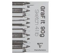 CLAIREFONTAINE Bloc de dibujo Graf It Croquis encolado A3 90g (Set de 5)