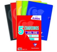 CLAIREFONTAINE Bloc Mimesys 80h 4x4 90g Colores Vivos Pack de 5