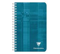 Clairefontaine - Cuadernos de encuadernación de alambre, 11 x 17 cm, 90 hojas, varios colores, paquete de 5