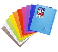 Clairefontaine Koverbook 984601 C - Cuaderno cuadriculado piqué 48 páginas en protectora Polypro 90 G 24 x 32 cm color aleatorio
