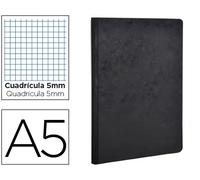 Clairefontaine Libreta age-bag tapa cartulina lomo cosido cuadro 5 mm 96 hojas 148x210 mm