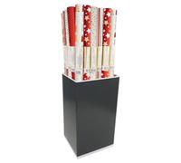 CLAIREFONTAINE Papel de Regalo Rollo Premium Metalizado Navidad Santa 0,7x2 m (Caja de 30) lifetstyle
