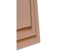 Clairefontaine - Ref 296011C - Hojas para Sobres Pastelmat (paquete de 5 hojas) - Tarjeta de 360 g/m² - 70 x 100 cm - Color marrón - Especialmente formuladas para usar con pasteles