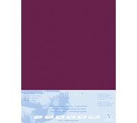 Clairefontaine - Ref 496016C - Tabla montada en pastelmat (5 hojas) - 1800 micras - 50 x 70 cm - Color burdeos - Especialmente formulada para uso con pasteles