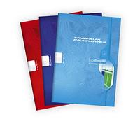 Clairefontaine - Ref 7597C - Cuaderno de caligrafía (24 hojas), tamaño A4, Séyès & Plain Ruling, papel vitela de 70 g/m², tapa de tarjeta compensada, color aleatorio, individual