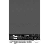 Clairefontaine - Ref 96009C - Hojas para Sobres Pastelmat (5 hojas, 360 g/m², 50 x 70 cm), color antracita, especialmente formuladas para usar con pasteles