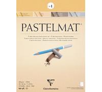 Clairefontaine Bloc de tarjetas Pastelmat No.1 – 12 hojas 360 g/m² 18×24 cm Colores surtidos