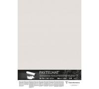 Clairefontaine - Ref 96020C - Hojas para Sobres Pastelmat (paquete de 5 hojas) - Tarjeta de 360 g/m² - 50 x 70 cm - Color gris claro - Especialmente formuladas para usar con pasteles
