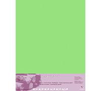 Clairefontaine - Ref 96158C - Hojas para Sobres Pastelmat (paquete de 5 hojas) - Tarjeta de 360 g/m² - 70 x 100 cm - Color verde claro - Especialmente formuladas para usar con pasteles
