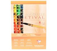 Clairefontaine - Ref 96305C - Cuaderno Etival para pintura y dibujo de acuarela (10 hojas de papel) - A4 (29,7 x 21 cm) - Papel artístico de celulosa de 300 g/m²