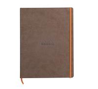 Clairefontaine Rhodiarama - Cuaderno flexible 160 páginas rayadas, marfil 22 x 29,7 cm 90 g Chocolate