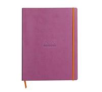 Clairefontaine Rhodiarama - Cuaderno flexible 160 páginas rayadas, marfil 22 x 29,7 cm 90 g lila