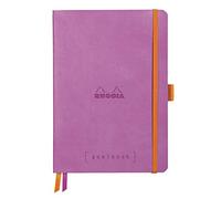 Clairefontaine Rhodiarama goalbook cuaderno 240 páginas numeradas marfil cuadros pequeños A5 90 G LILA