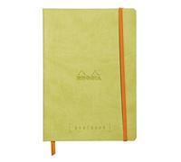 Clairefontaine Rhodiarama goalbook cuaderno 240 páginas numeradas marfil Dot de puntos A5 90 G verde Anis