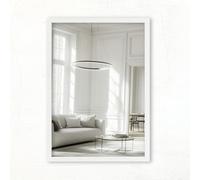 Clamaro Espejo de Pared Vision con Marco MDF, Blanco Mate, 70 x 170 cm | Hecho a Mano en Alemania, Más de 300 Tamaños a Elegir, Montaje Vertical y Horizontal, Soporte Mural de Metal Incluido