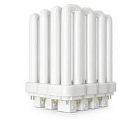 CLAR - Bombilla Fluorescente Gemini T/E 18W 4000K GX24q-2 Luz Blanca Neutra CFL Profesional Tubo Compacto Alto Flujo 4 Pines Reemplazo Iluminación Técnica Cocina Oficina Taller Precisa