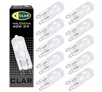 CLAR - Bombilla Halogena G9 MT 40W 220/240V, Bombillas Bombillas Halogenas, Focos Halógenos, Bombilla Halógena (Pack 10)