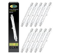 CLAR - Bombilla Halógena Lineal 80W 78mm 230V ombillas Halógenas, Focos Halógenos, Bombilla Halógena R7S (Pack 10)