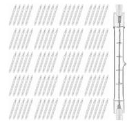 CLAR- Bombilla Halógena Lineal CLAR 118mm, 80W/120W/160W, 230V, Base R7S, 2700K, Ideal para Iluminación Residencial 400w (pack of 100)